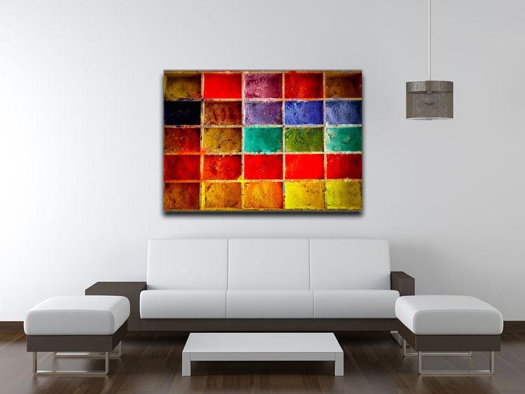 Coloured Squares Canvas Print or Poster - Canvas Art Rocks - 4