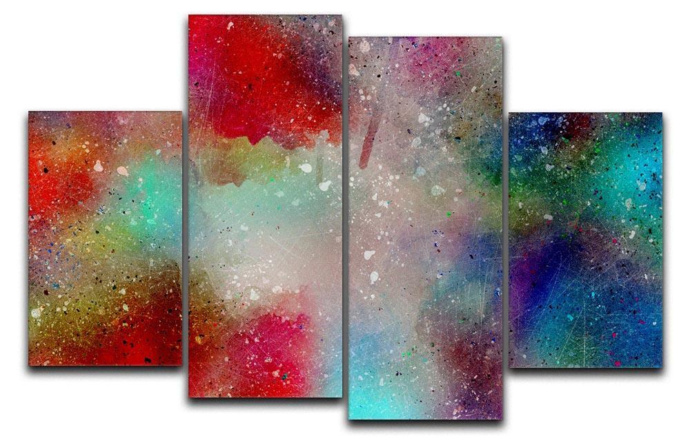 Colourful Mist 4 Split Panel Canvas  - Canvas Art Rocks - 1