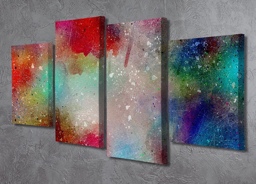 Colourful Mist 4 Split Panel Canvas - Canvas Art Rocks - 2