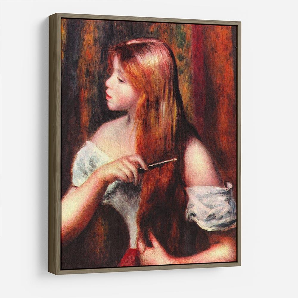 Combing girl by Renoir HD Metal Print