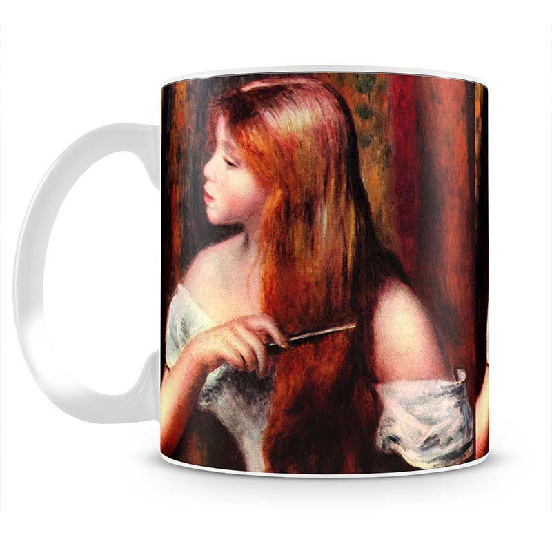Combing girl by Renoir Mug - Canvas Art Rocks - 2