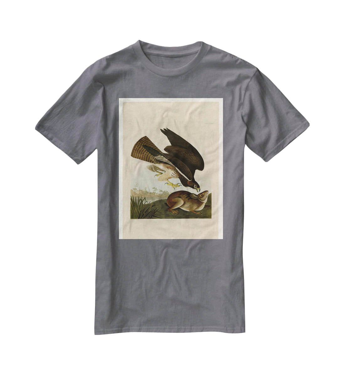 Common Buzzard by Audubon T-Shirt - Canvas Art Rocks - 3