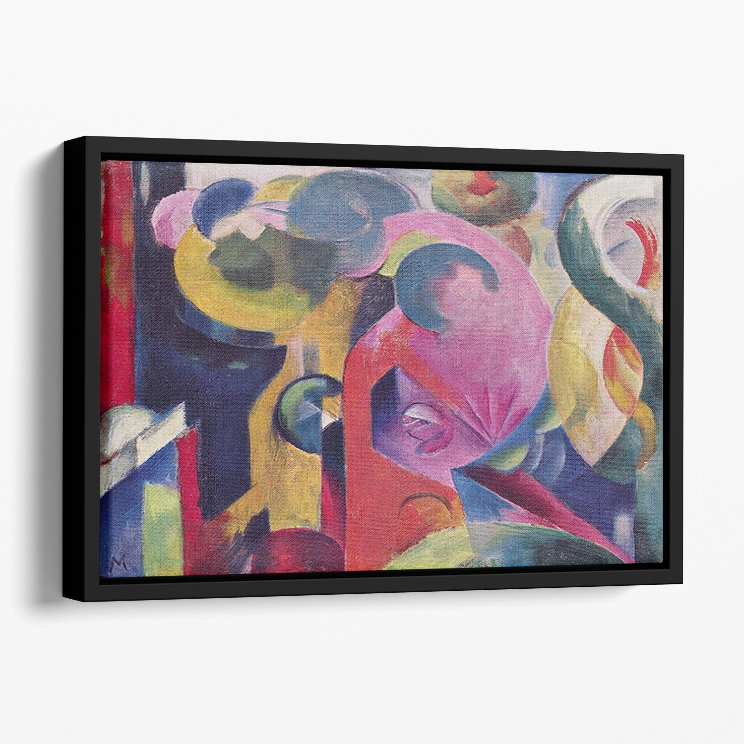 Composition III by Franz Marc Floating Framed Canvas