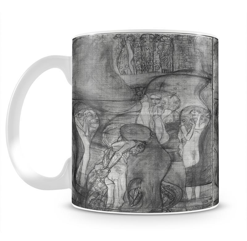 Composition draft of the law faculty image by Klimt Mug - Canvas Art Rocks - 2
