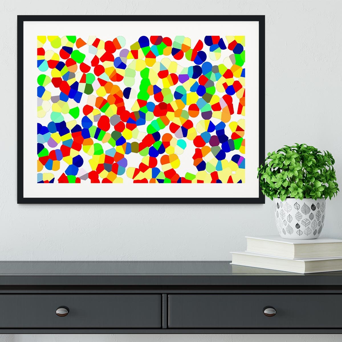 Confetti Framed Print - Canvas Art Rocks - 1