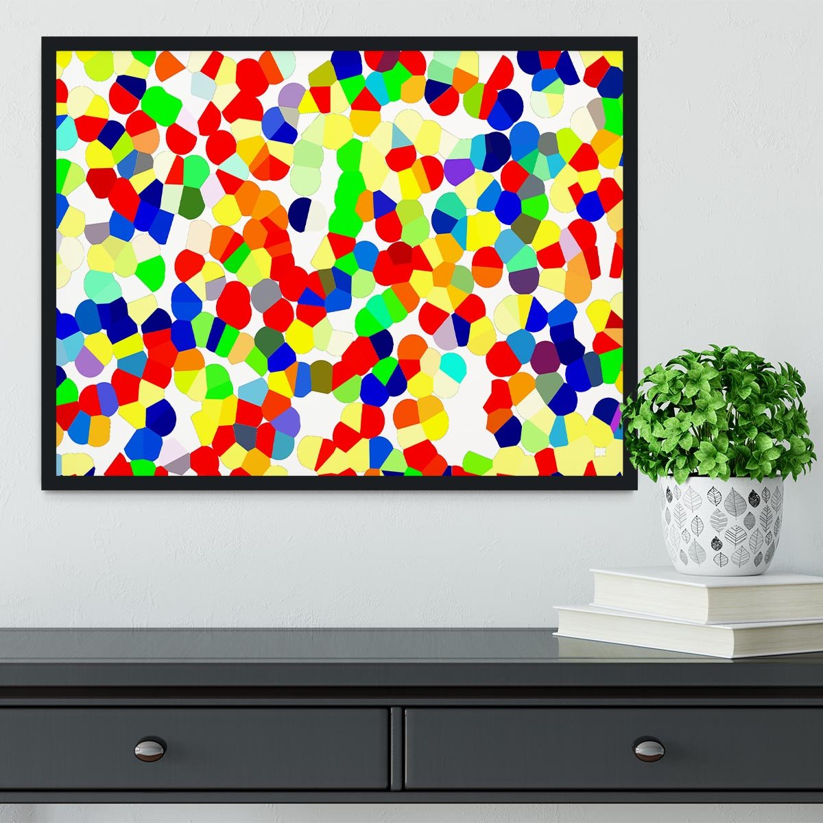 Confetti Framed Print - Canvas Art Rocks - 2