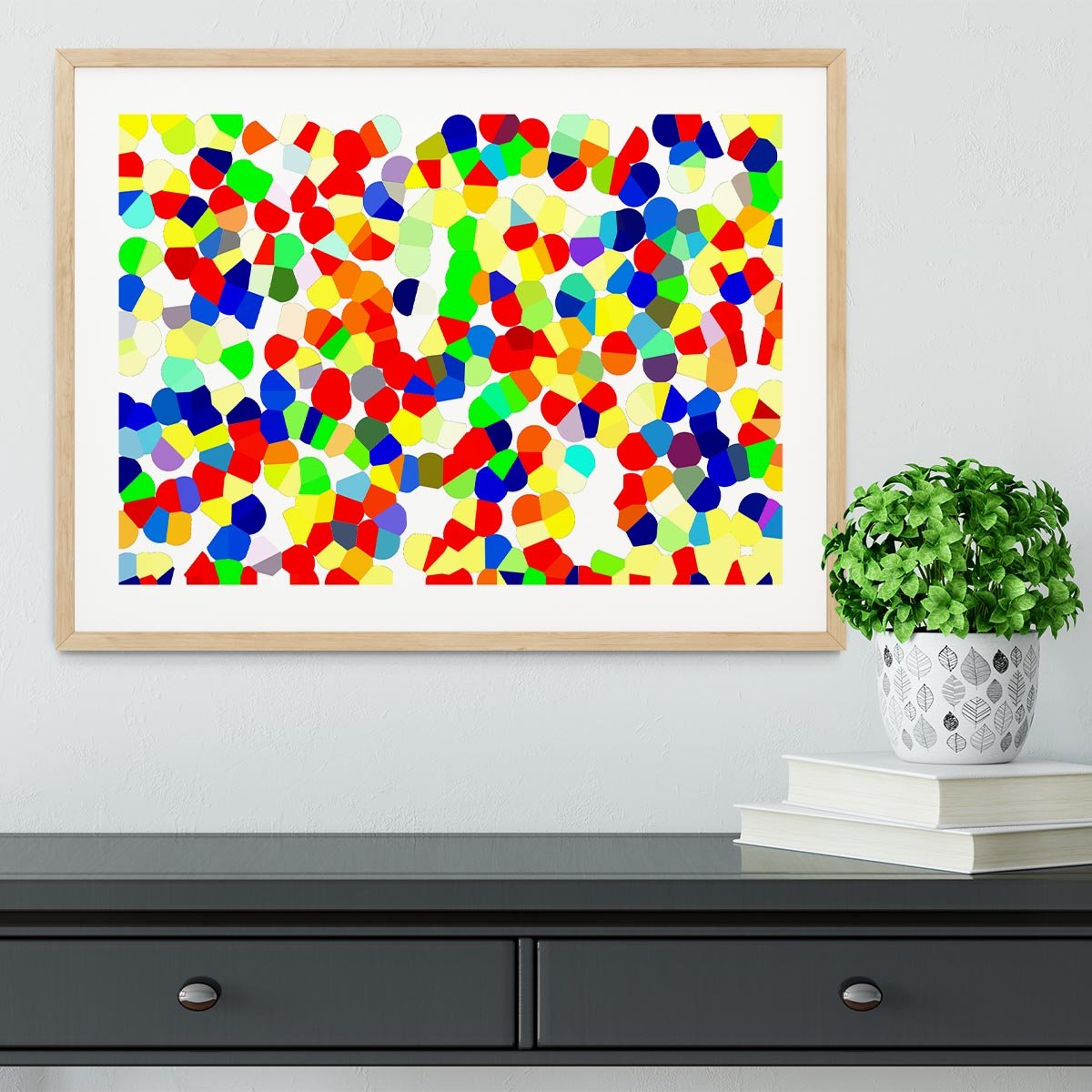 Confetti Framed Print - Canvas Art Rocks - 3