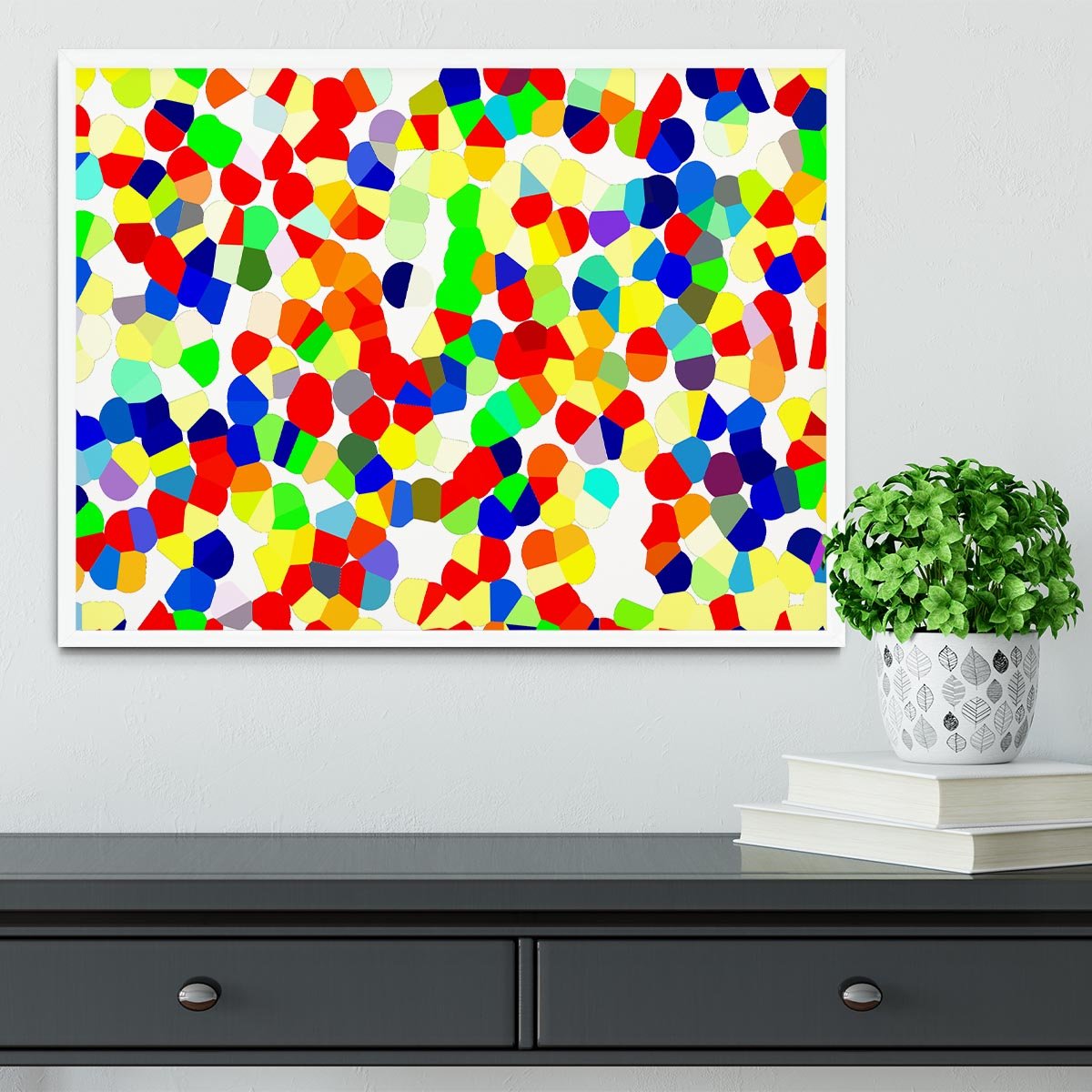 Confetti Framed Print - Canvas Art Rocks -6