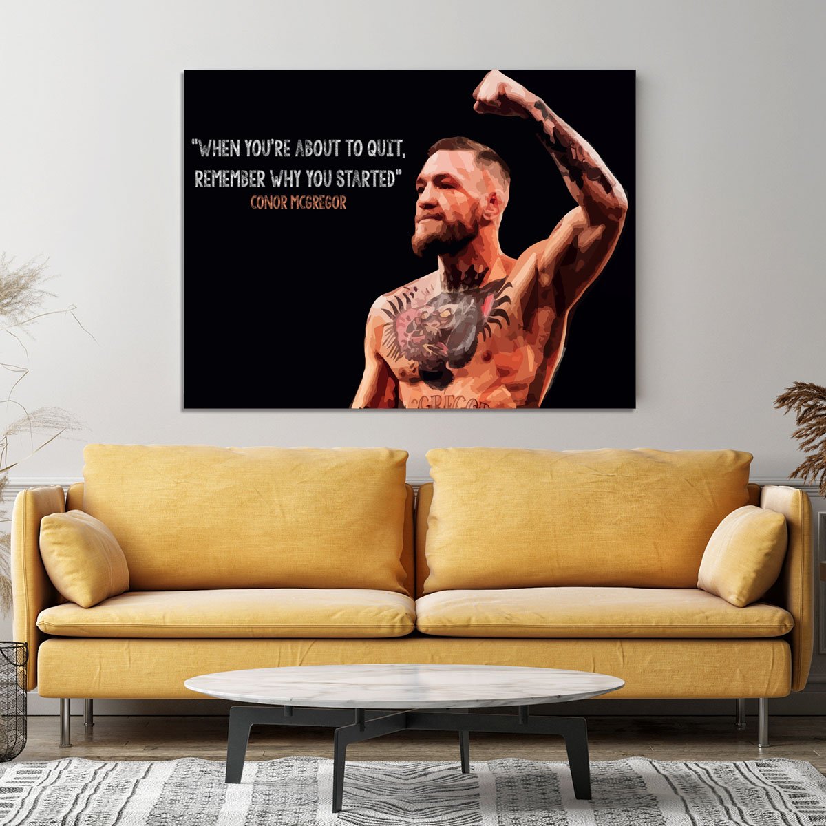Conor Mcgregor Quit Canvas Print or Poster
