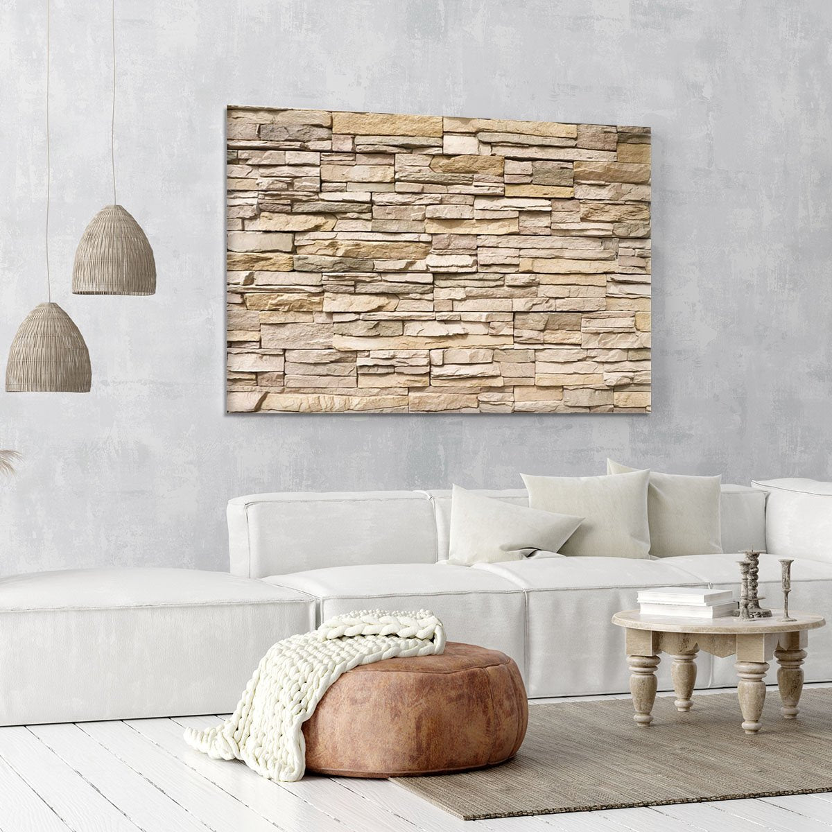 Contemporary stacked stone Canvas Print or Poster