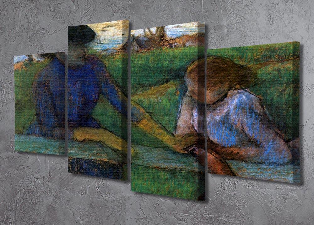 Conversation by Degas 4 Split Panel Canvas - Canvas Art Rocks - 2