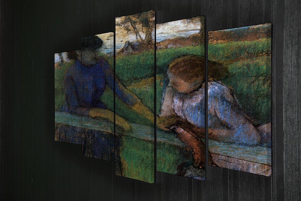 Conversation by Degas 5 Split Panel Canvas - Canvas Art Rocks - 2