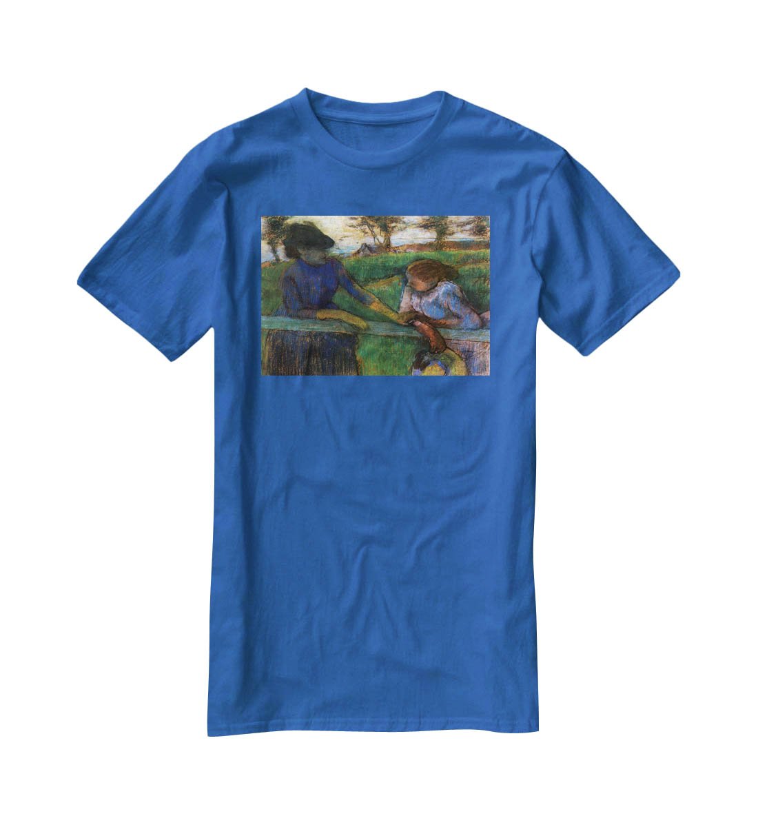 Conversation by Degas T-Shirt - Canvas Art Rocks - 2