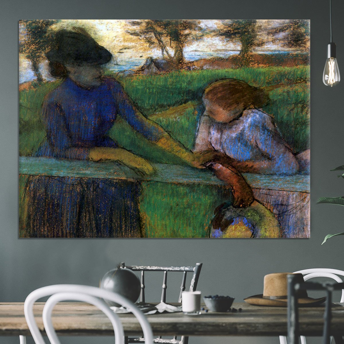 Conversation by Degas Canvas Print or Poster
