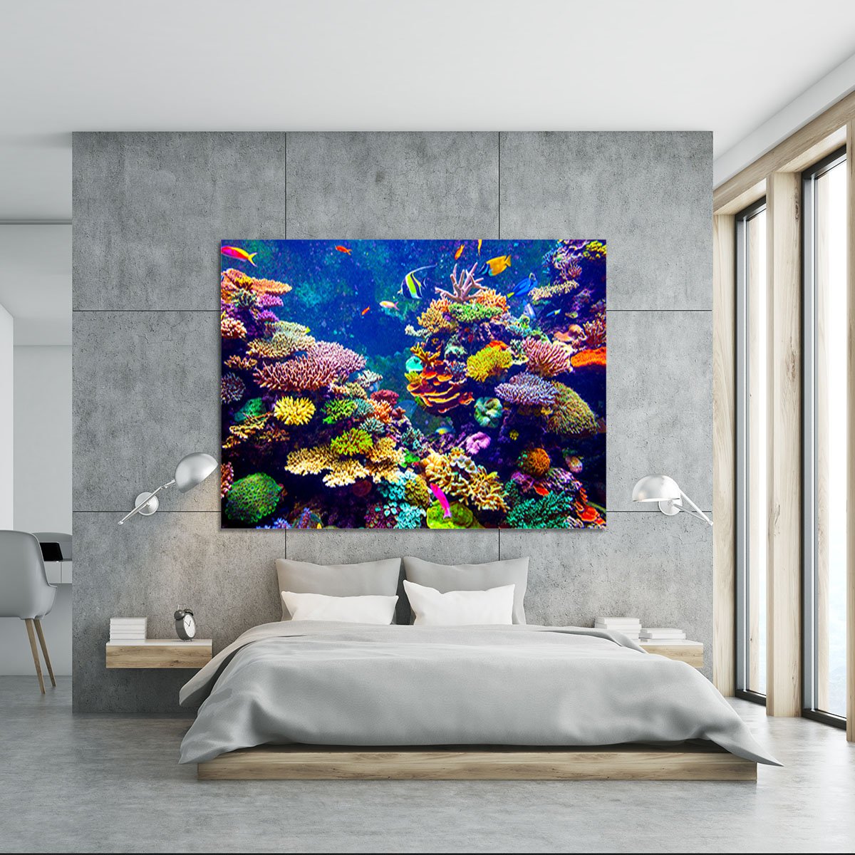 Coral Reef and Tropical Fish Canvas Print or Poster
