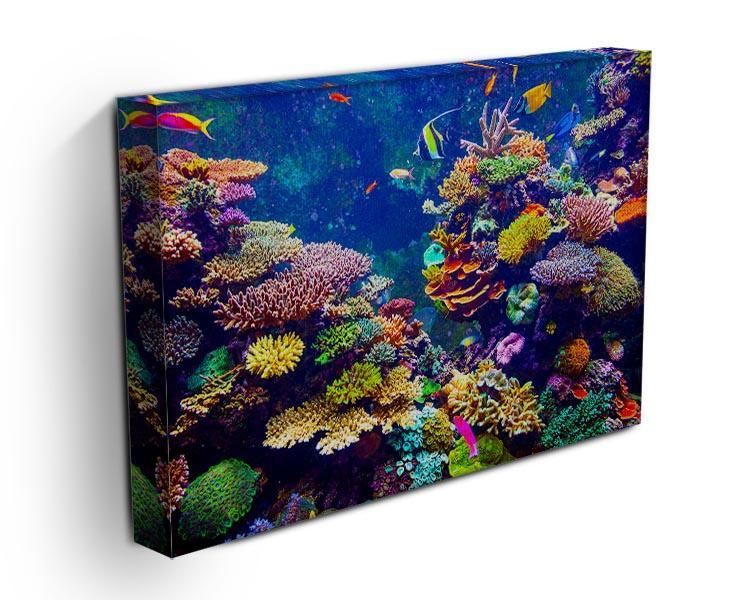 Coral Reef and Tropical Fish Canvas Print or Poster - Canvas Art Rocks - 3