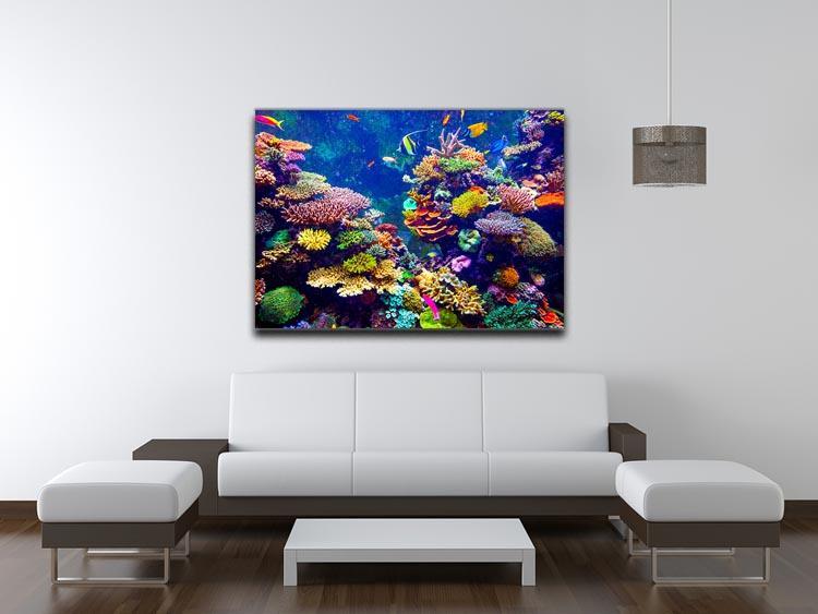 Coral Reef and Tropical Fish Canvas Print or Poster - Canvas Art Rocks - 4