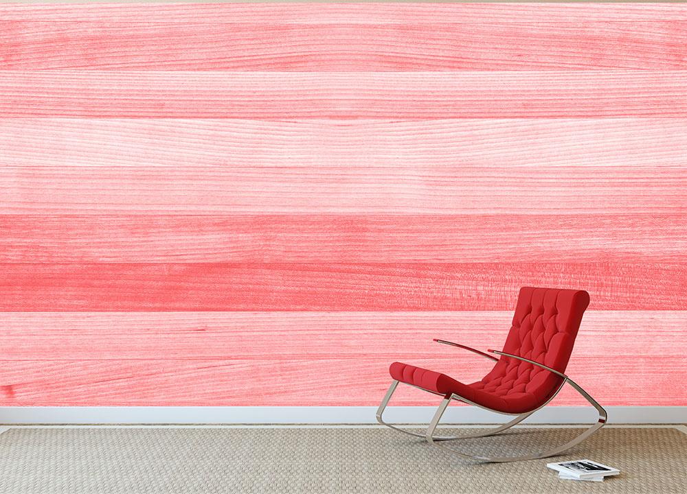 Coral pink or peach and salmon color Wall Mural Wallpaper - Canvas Art Rocks - 3