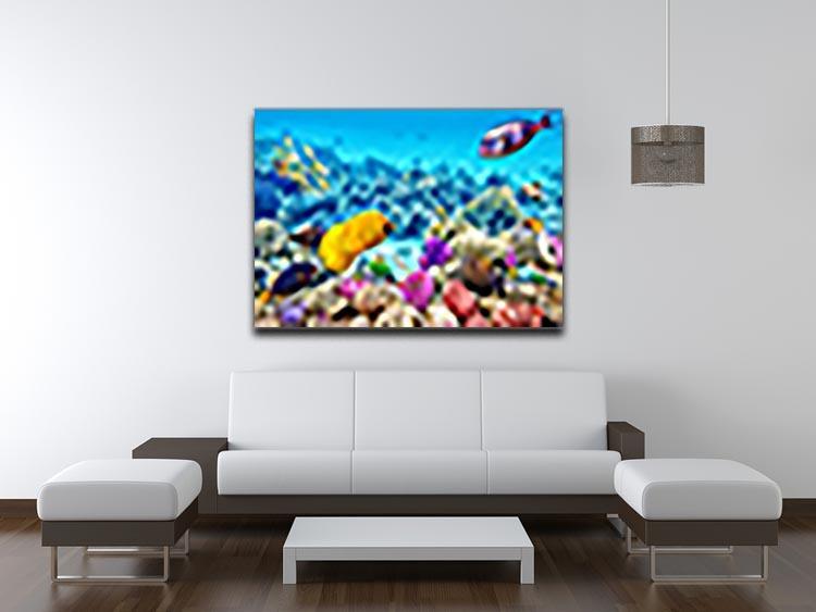 Corals and tropical fish Canvas Print or Poster - Canvas Art Rocks - 4