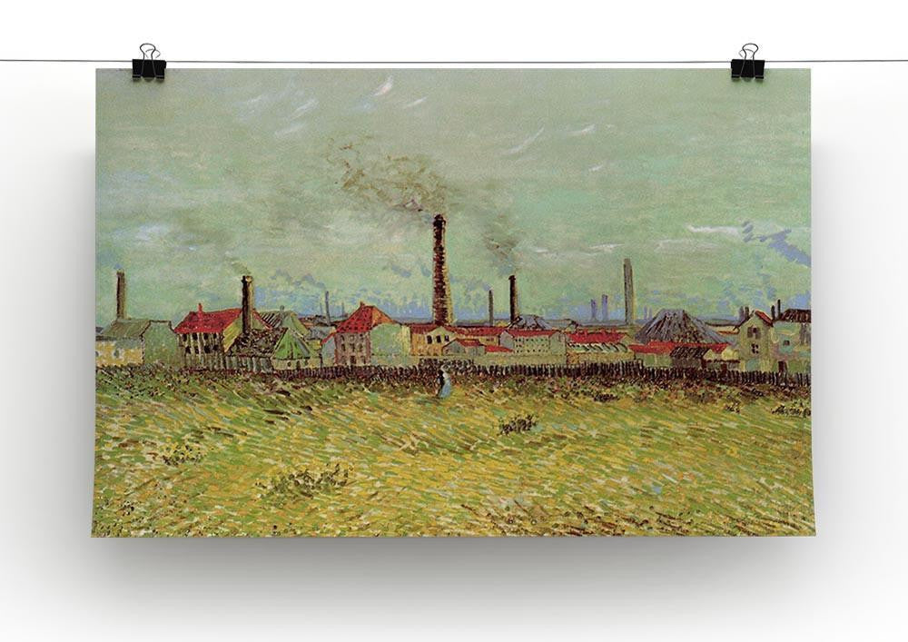 Corner of Voyer d Argenson Park at Asnieres 2 by Van Gogh Canvas Print & Poster - Canvas Art Rocks - 2