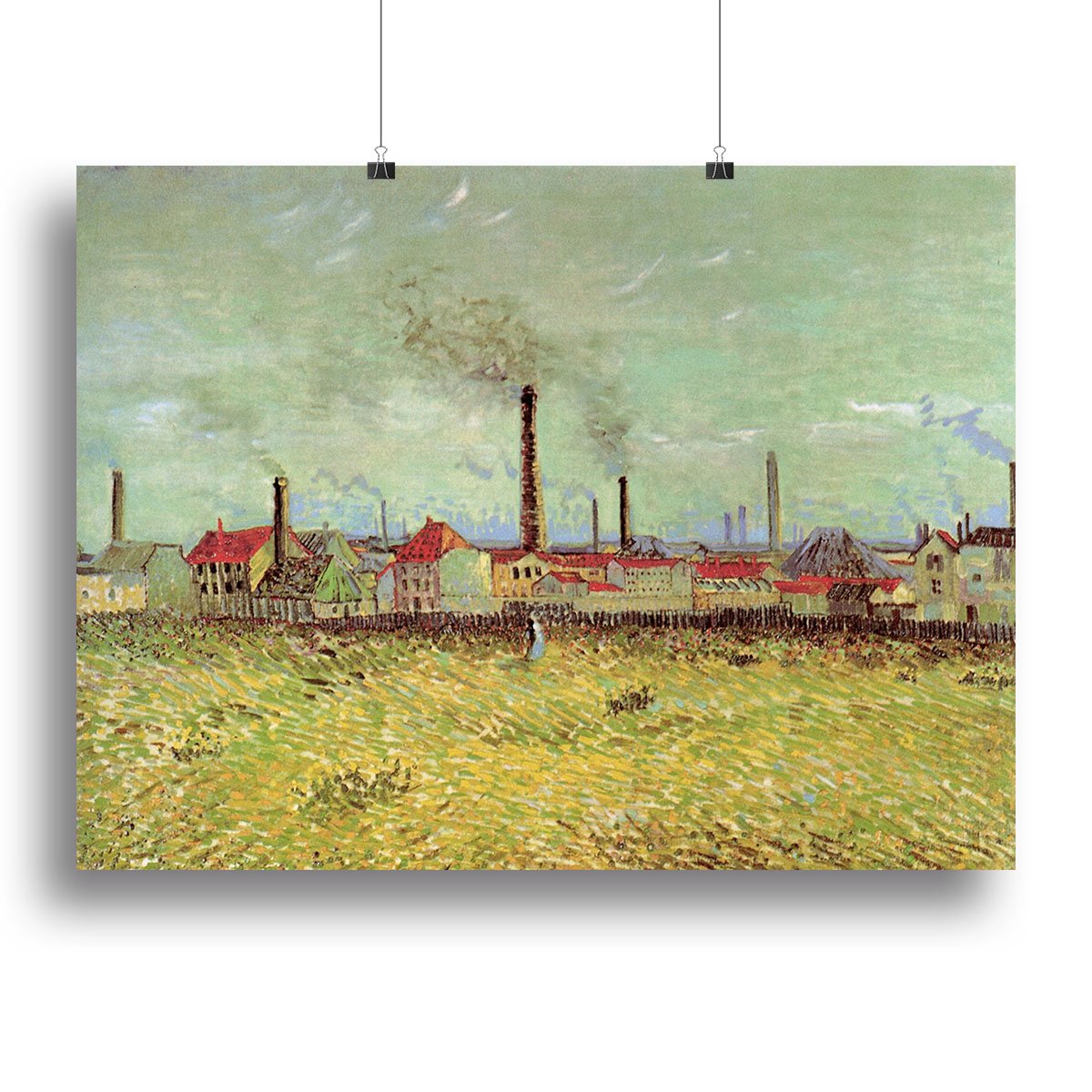 Corner of Voyer d Argenson Park at Asnieres 2 by Van Gogh Canvas Print or Poster