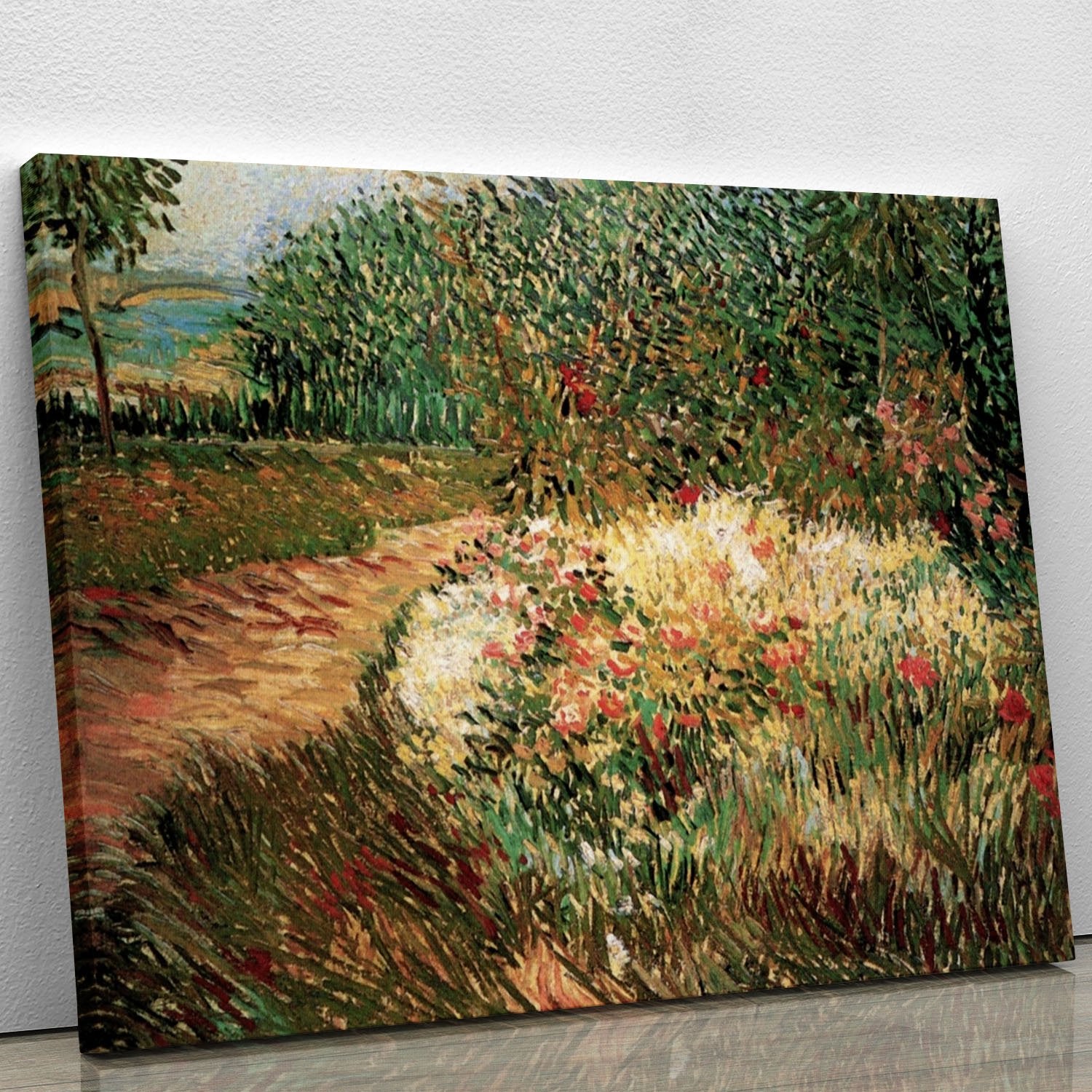Corner of Voyer d Argenson Park at Asnieres by Van Gogh Canvas Print or Poster