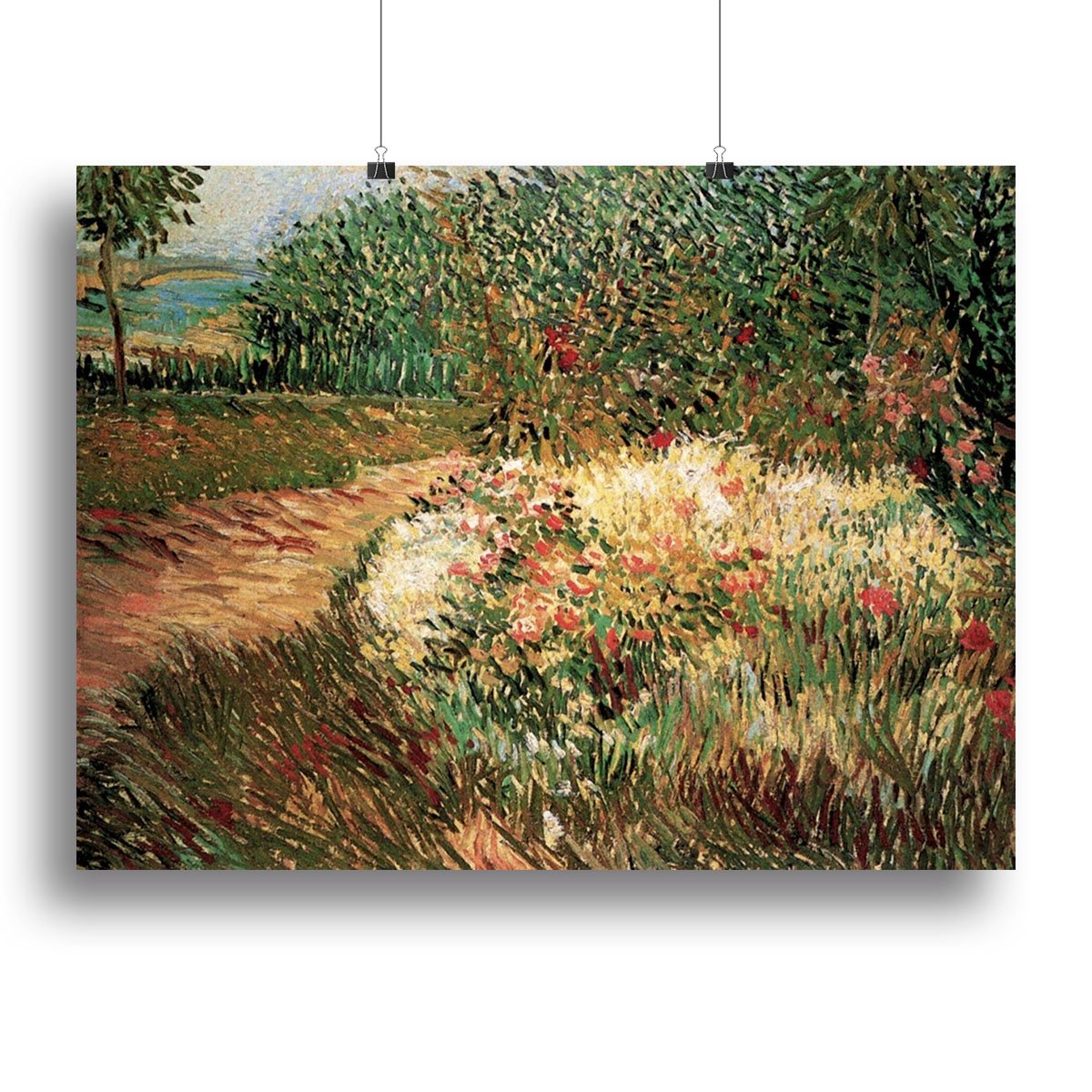 Corner of Voyer d Argenson Park at Asnieres by Van Gogh Canvas Print or Poster