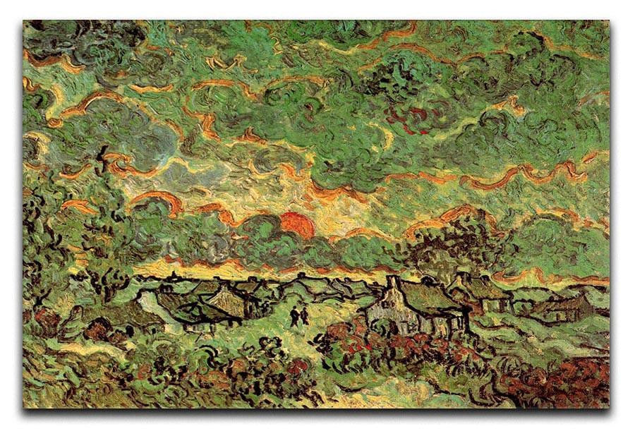 Cottages and Cypresses Reminiscence of the North by Van Gogh Canvas Print & Poster  - Canvas Art Rocks - 1