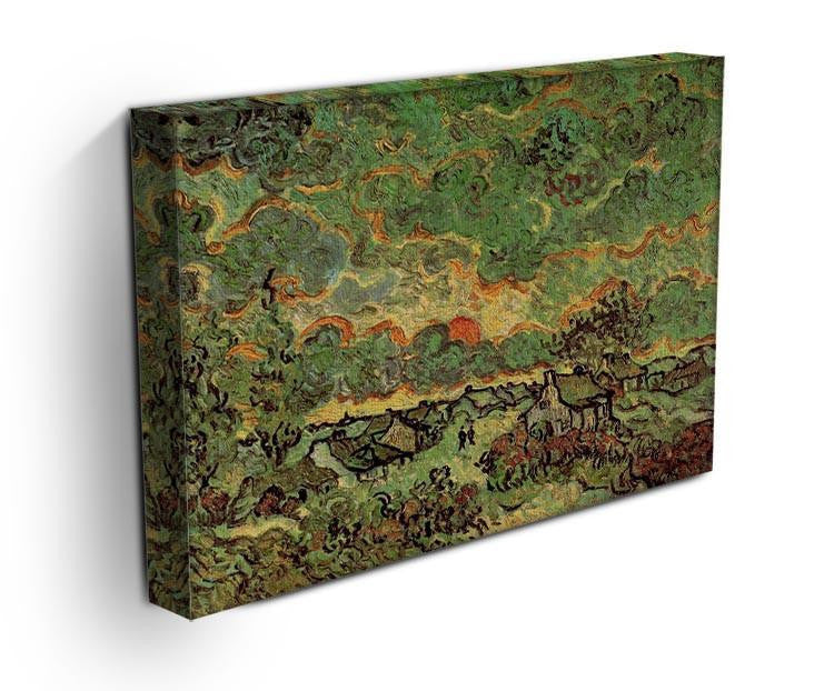 Cottages and Cypresses Reminiscence of the North by Van Gogh Canvas Print & Poster - Canvas Art Rocks - 3