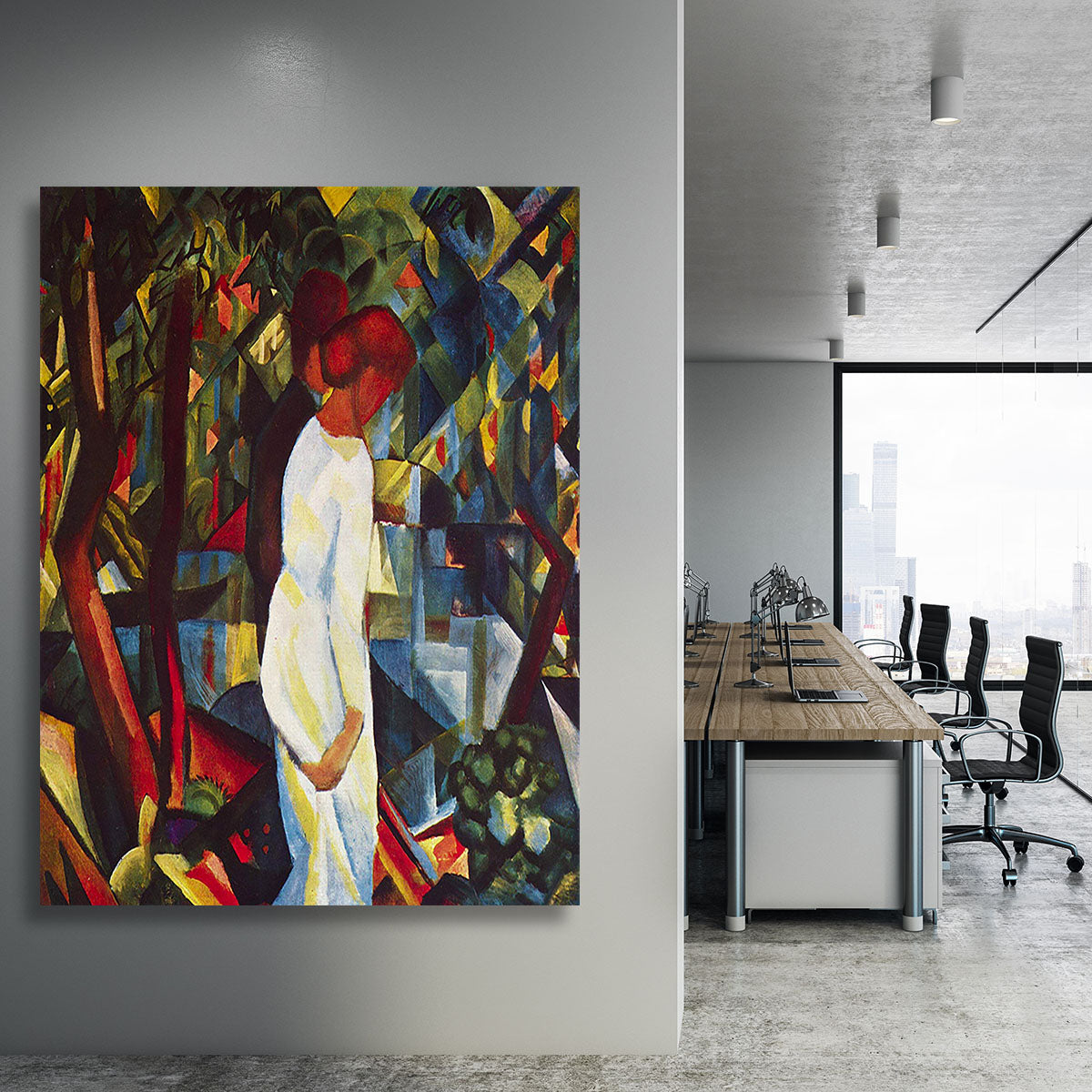 Couple in the forest by Macke Canvas Print or Poster - Canvas Art Rocks - 3