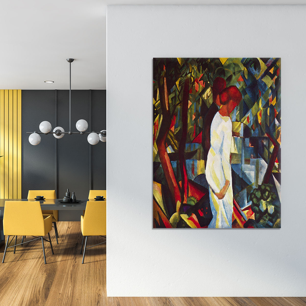 Couple in the forest by Macke Canvas Print or Poster - Canvas Art Rocks - 4