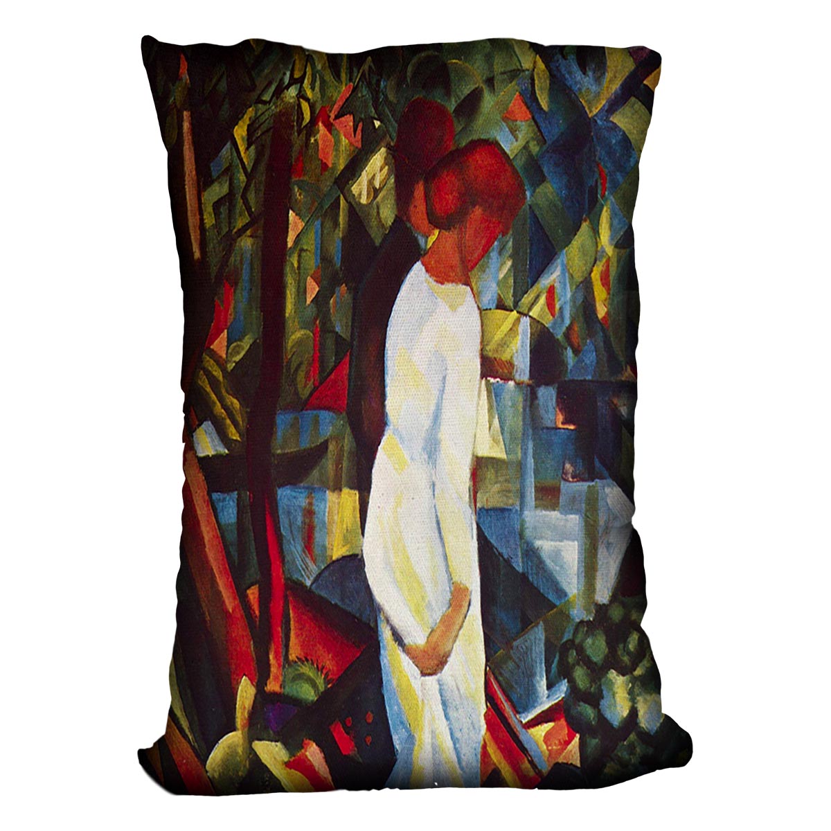 Couple in the forest by Macke Cushion - Canvas Art Rocks - 4