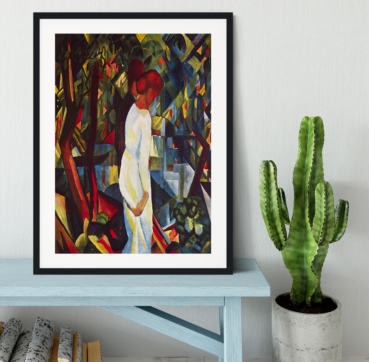 Couple in the forest by Macke Framed Print - Canvas Art Rocks - 1