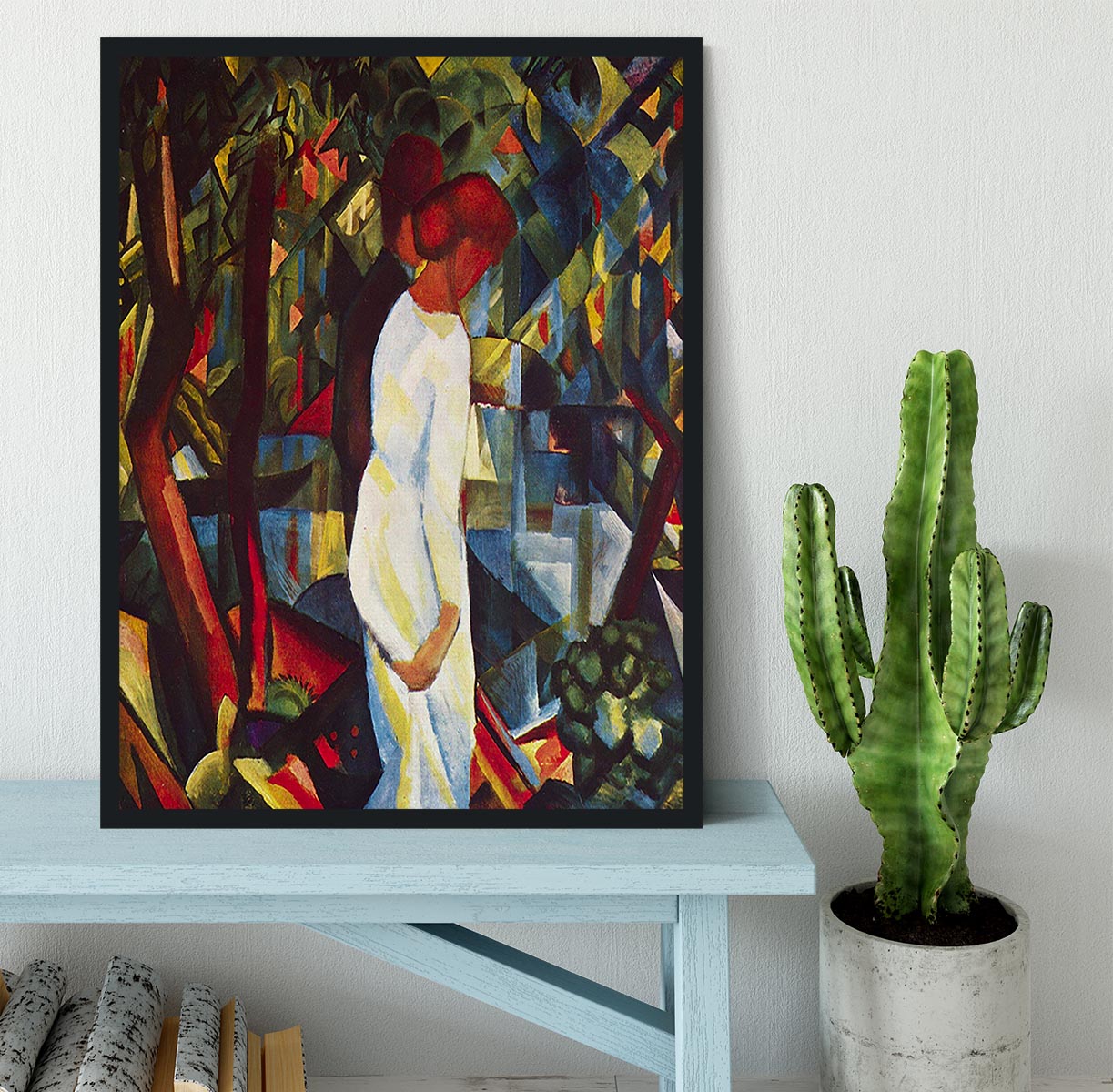 Couple in the forest by Macke Framed Print - Canvas Art Rocks - 2