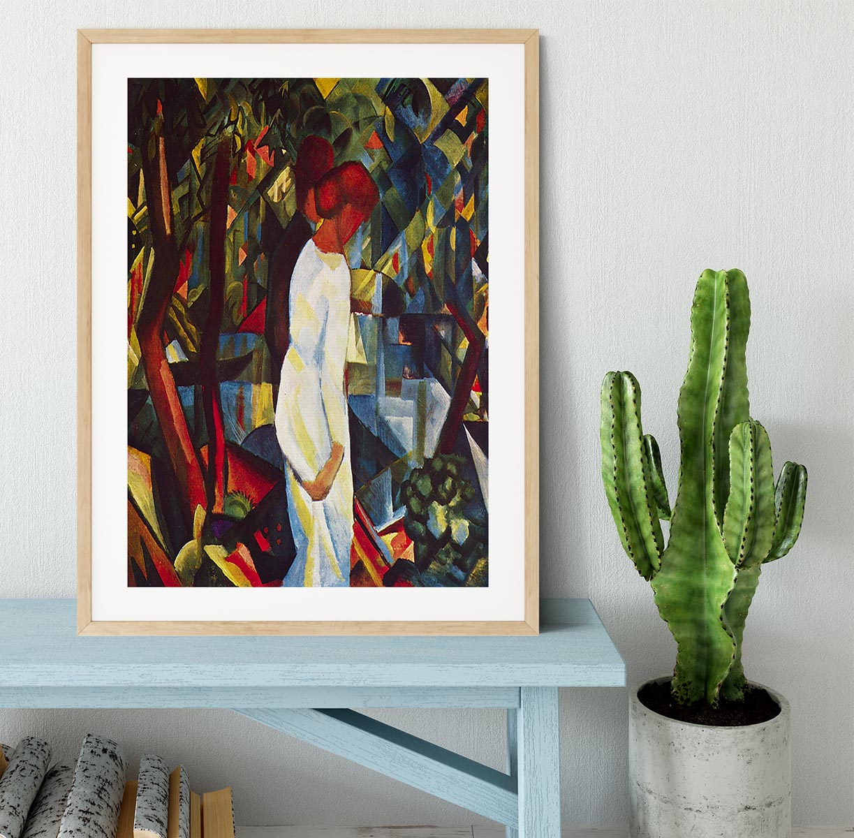 Couple in the forest by Macke Framed Print - Canvas Art Rocks - 3