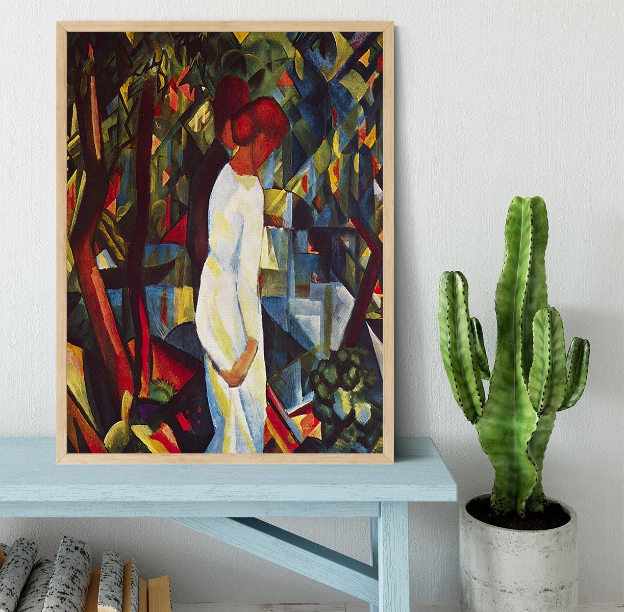 Couple in the forest by Macke Framed Print - Canvas Art Rocks - 4