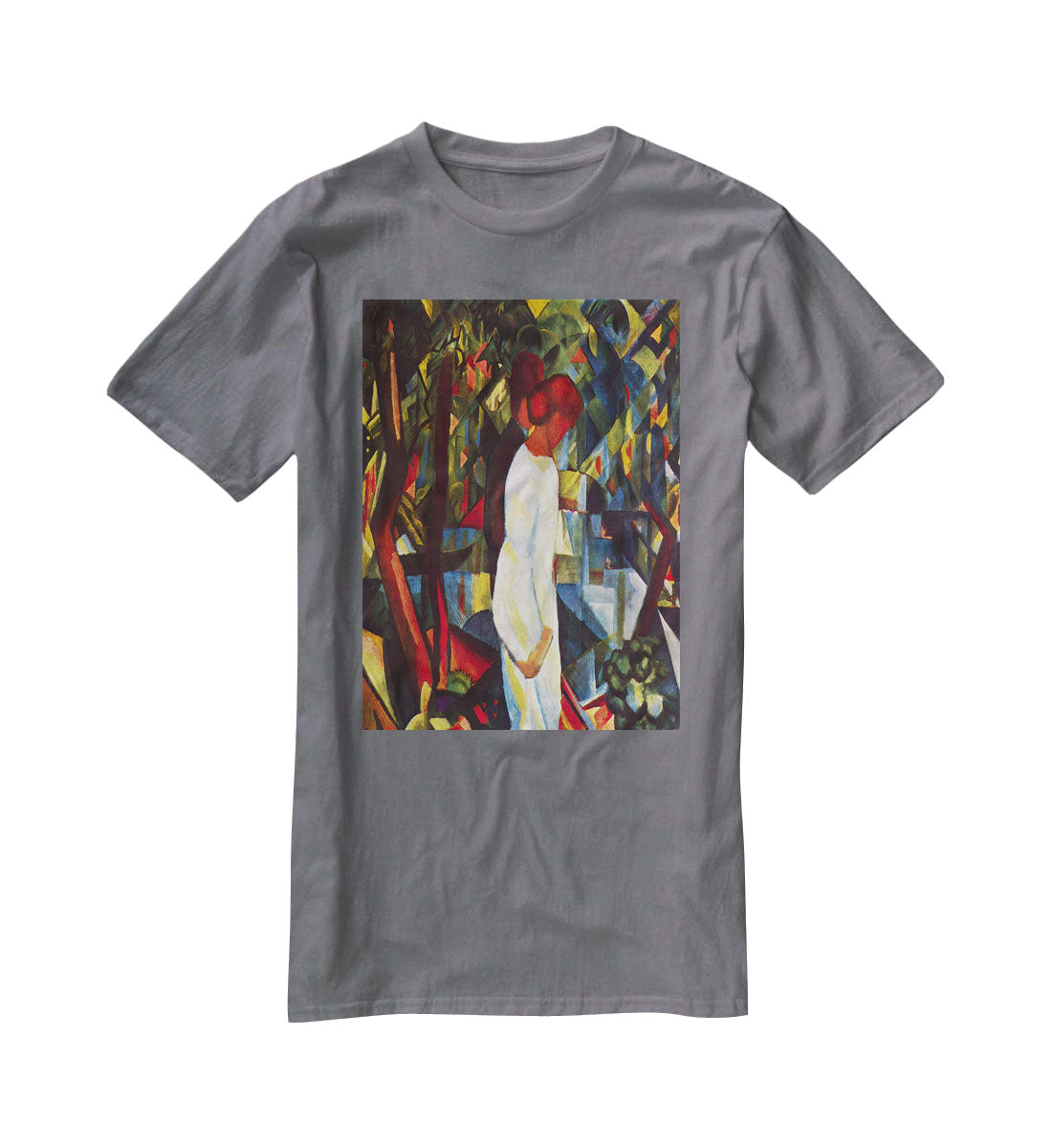 Couple in the forest by Macke T-Shirt - Canvas Art Rocks - 3