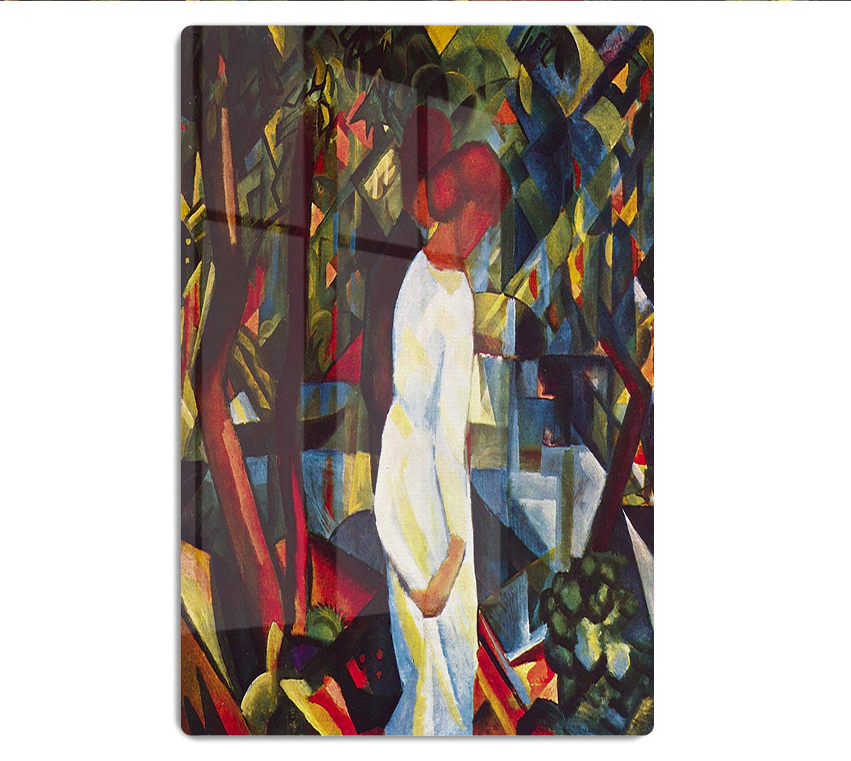 Couple in the forest by Macke Acrylic Block - Canvas Art Rocks - 1