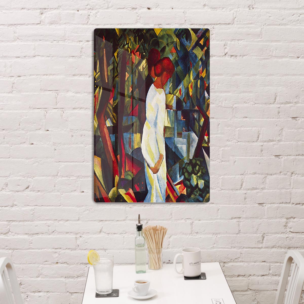 Couple in the forest by Macke Acrylic Block - Canvas Art Rocks - 3
