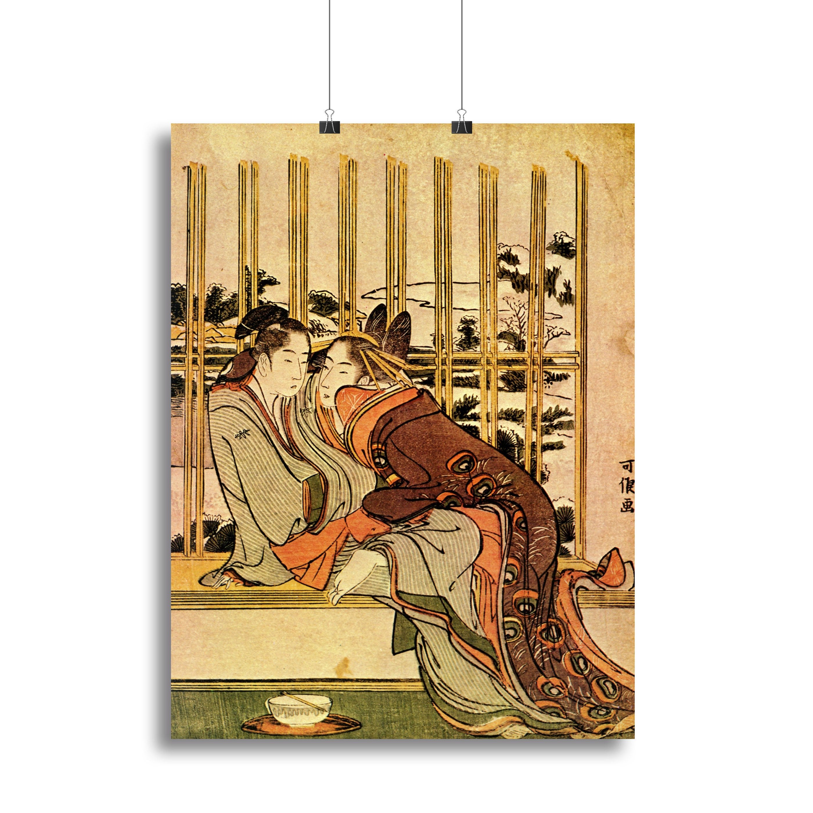 Couples by Hokusai Canvas Print or Poster