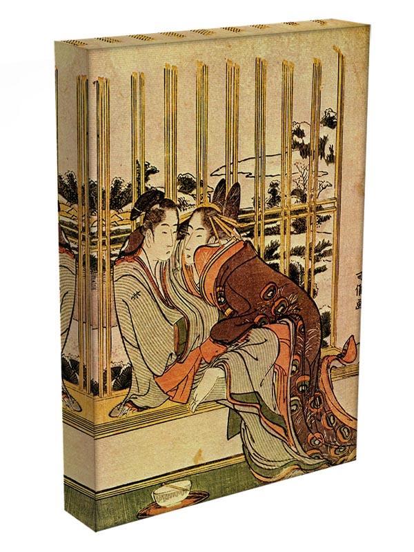 Couples by Hokusai Canvas Print or Poster - Canvas Art Rocks - 3
