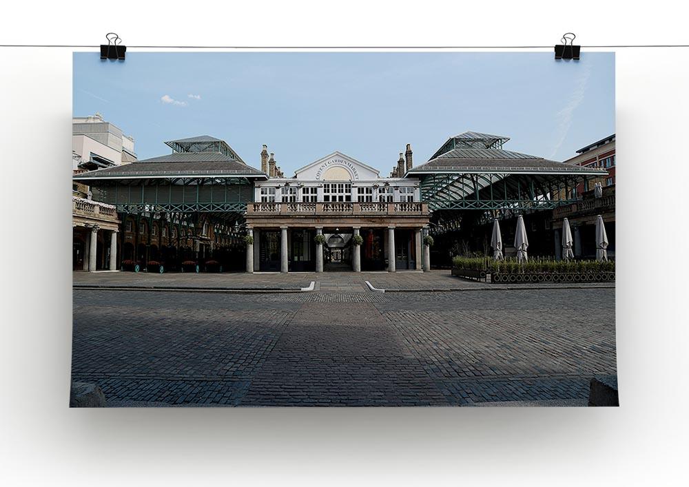 Covent Garden London under Lockdown 2020 Canvas Print or Poster
