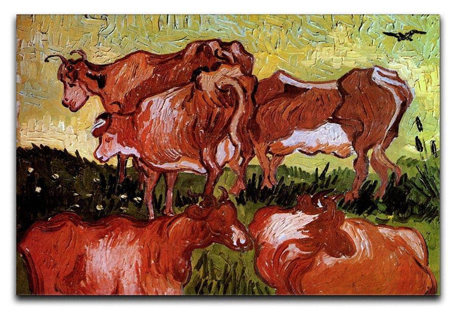 Cows after Jordaens by Van Gogh Canvas Print & Poster  - Canvas Art Rocks - 1