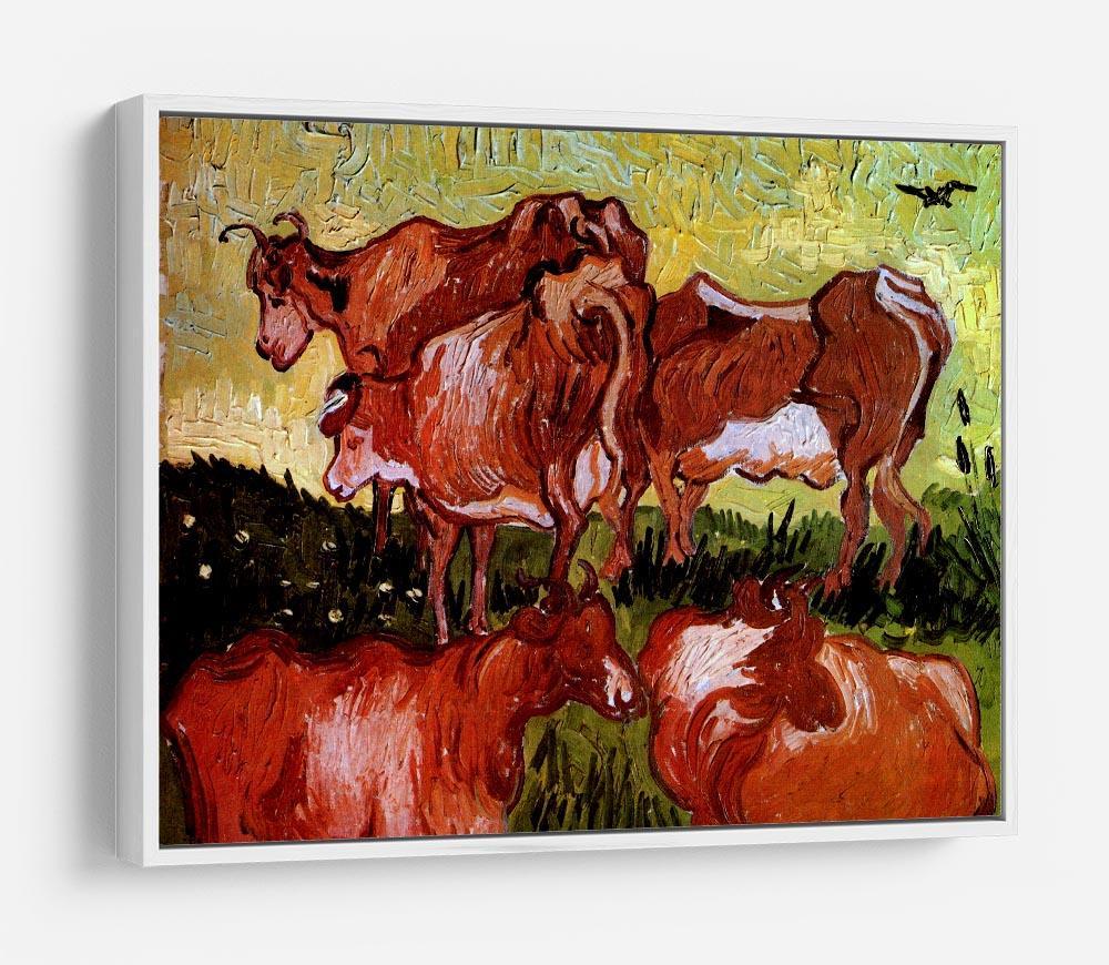 Cows after Jordaens by Van Gogh HD Metal Print