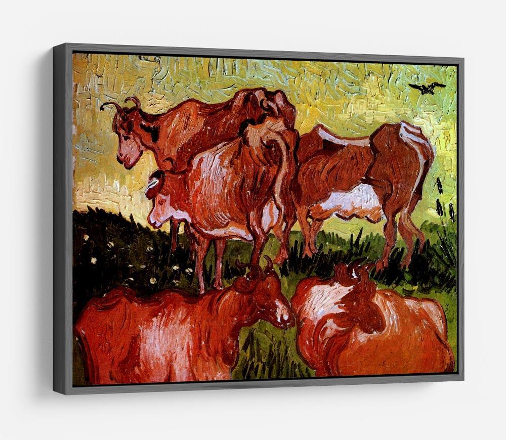 Cows after Jordaens by Van Gogh HD Metal Print