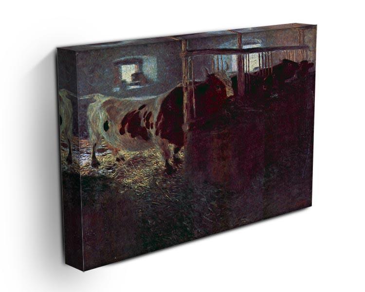 Cows in Stall by Klimt Canvas Print or Poster - Canvas Art Rocks - 3