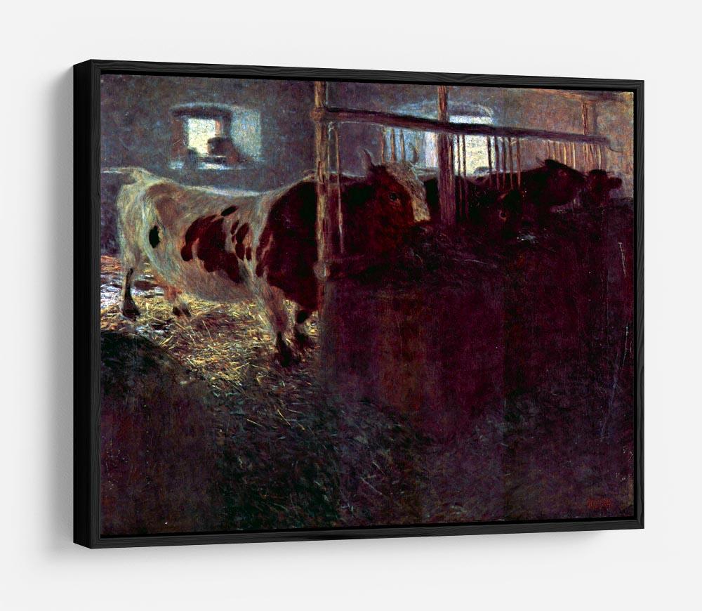 Cows in Stall by Klimt HD Metal Print