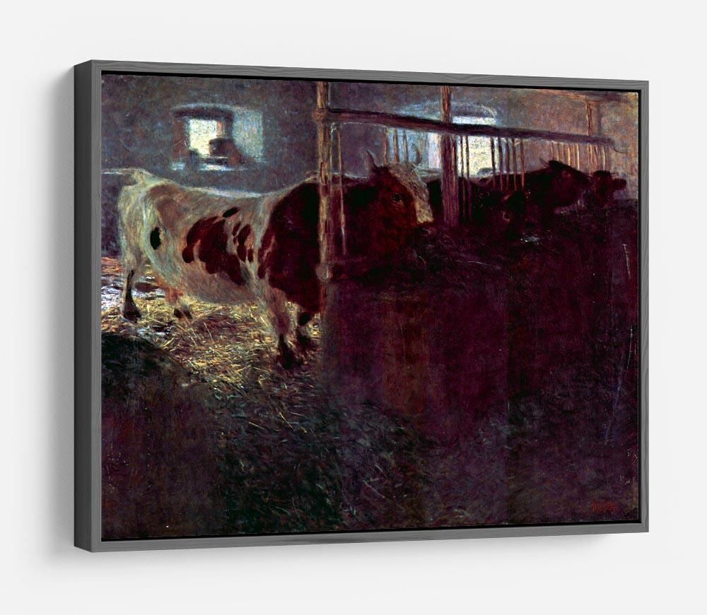 Cows in Stall by Klimt HD Metal Print