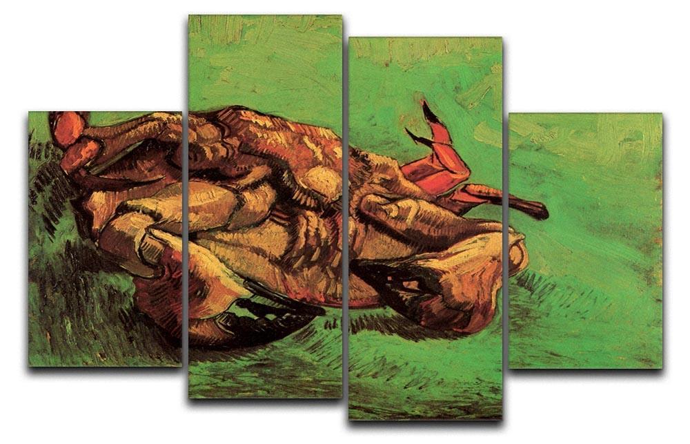 Crab on Its Back by Van Gogh 4 Split Panel Canvas  - Canvas Art Rocks - 1