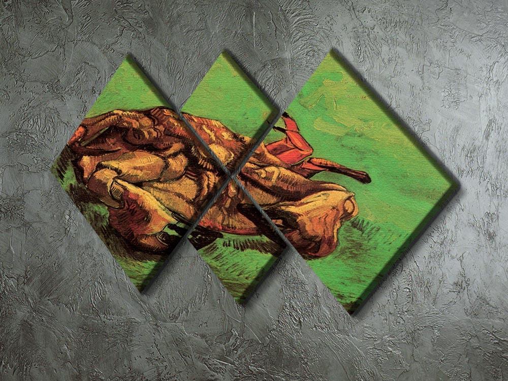 Crab on Its Back by Van Gogh 4 Square Multi Panel Canvas - Canvas Art Rocks - 2